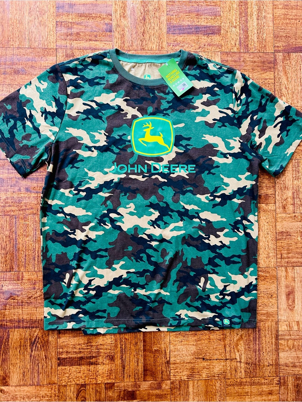 John Deere Men’s XL Camo Camouflage T Shirt